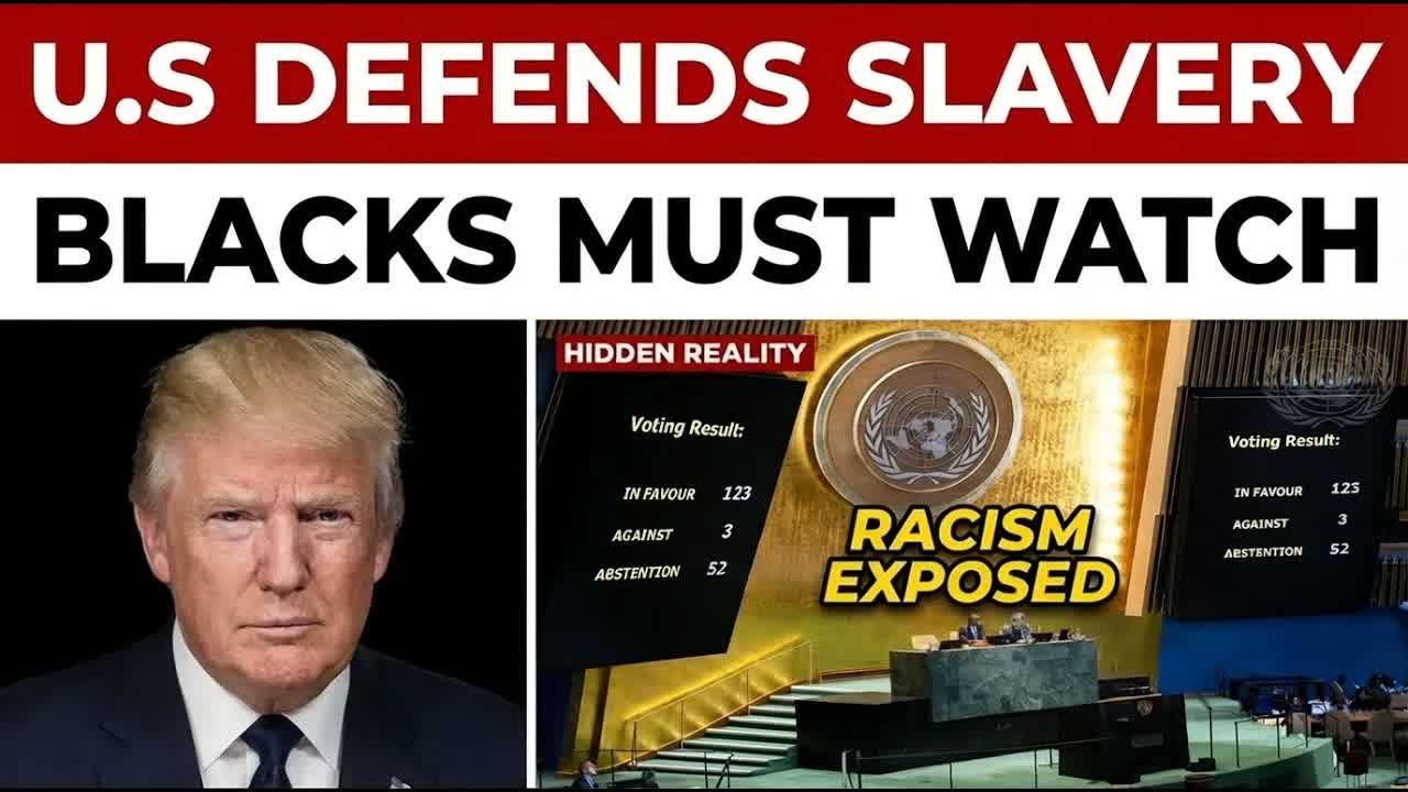 America REFUSES To Admit Slavery As A CRIME Against Humanity